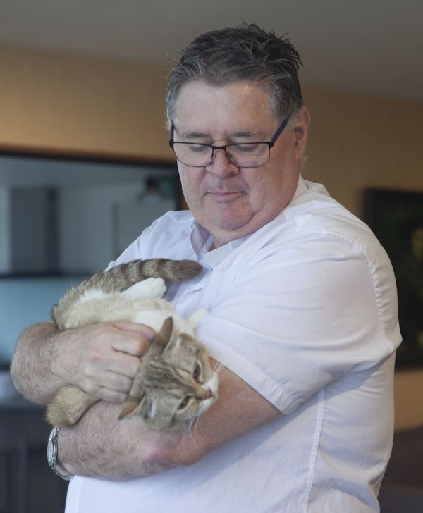 Bishop-elect Richard Laurenson, 55, was appointed Oct. 25, 2023, as the new bishop of the Diocese of Hamilton in northern New Zealand. Laurenson is a cat lover and canon lawyer who currently serves a parish on the Papamoa coast, All Saints by the Sea. He was born, raised, and ordained in Hamilton. Credit: New Zealand Bishops’ Conference