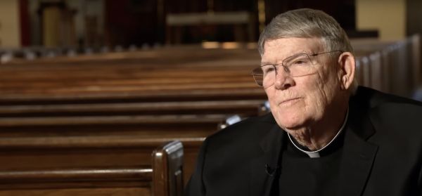 Monsignor John Enzler is a Catholic priest in Washington. Screenshot from EWTN News In Depth