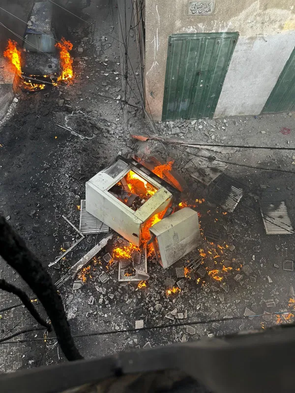 The Missionaries of Charity convent located on the compound of Holy Family Parish, the only Catholic church in Gaza, was damaged by rocket fire on Dec. 16, 2023. Credit: Latin Patriarchiate of Jerusalem