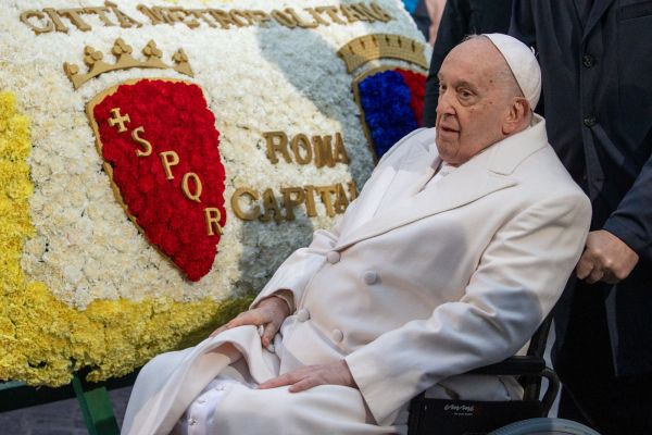 Pope Francis celebrates the solemnity of the Immaculate Conception with the city of Rome on Dec. 8, 2023. Credit: Daniel Ibanez/CNA