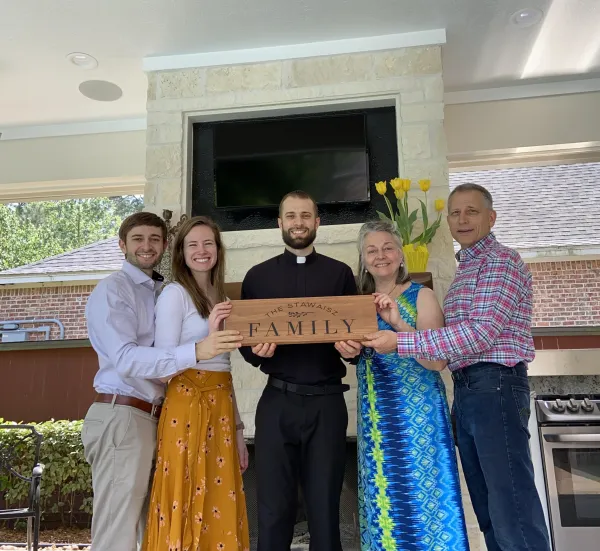 The Stawaisz family from left to right: Ross, Gaby, Ryan, Susan and Ray. Credit: Courtesy of the Stawaisz Family