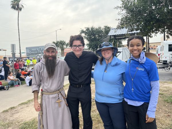 Members of the National Eucharistic Pilgrimage Juan Diego Team make a stop in the Rio Grande Valley on May 22, 2024. Credit: Peter Pinedo/CNA