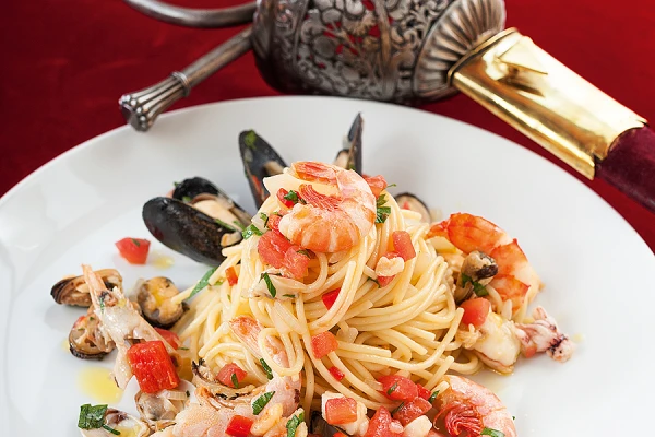 Spaghetti and sword featured in the Vatican Cookbook. Credit: Katarzyna Artymiak