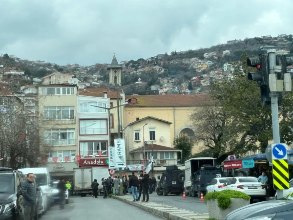 The scene outside a Catholic church in Istanbul, Turkey, where a reported armed attack took place on Jan. 28, 2024. Credit: Rudolf Gehrig/EWTN