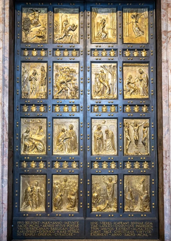 Pope Francis is scheduled to officially inaugurate the 2025 Jubilee with the opening of the Holy Door of St. Peter’s Basilica. Credit: Daniel Ibáñez/EWTN News