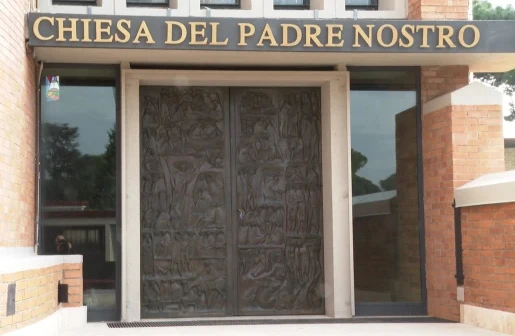 The Holy Door of Rebibbia prison in Our Father church. Credit: Daniel Ibáñez/EWTN News