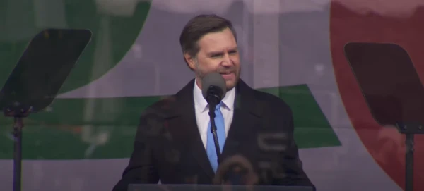 Vice President JD Vance addresses pro-life advocates at the rally before the March for Life in Washington, DC on Jan. 24, 2025. Credit: EWTN screenshot