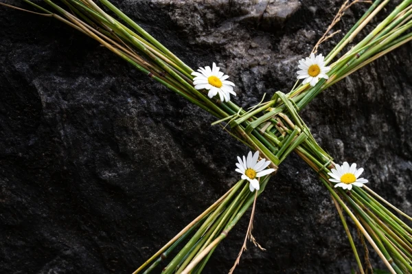 A St. Brigid's cross. Credit: MantasVD/Shutterstock