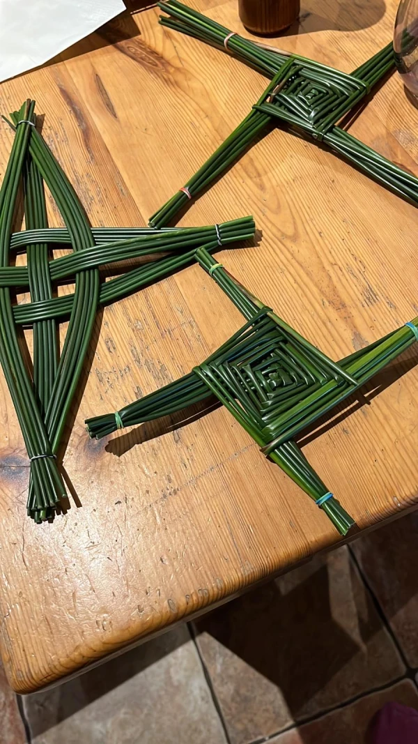 St. Brigid crosses. Credit: Joe Passmore