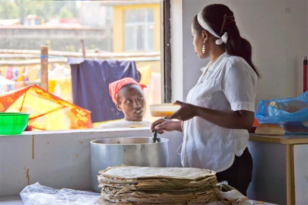 Currently, Grace Center has about 225 staff members on the ground in Ethiopia. They provide food, water, housing, child care, medical assistance, and education to those they serve. The organization assists people from infants in day care to adults looking for jobs. Credit: Marcie Erickson