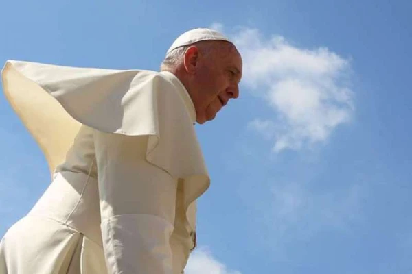 Pope Francis at a Wednesday general audience in St. Peter's Square on June 17, 2015. Bohumil Petrik.