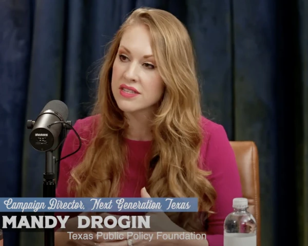 Mandy Drogin directs the Texas Public Policy Foundation's "Next Generation Texas" campaign. Credit: Courtesy of Texas Public Policy Foundation/screenshot