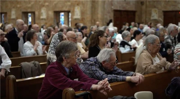 More than 200 Deaf Catholics from across the United States gathered in Maryland for a Eucharistic congress on April 4–6, 2025, held at the National Shrine of St. Elizabeth Ann Seton in Emmitsburg, Maryland. Credit: EWTN News Nightly
