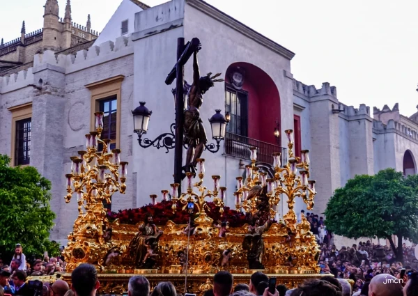 Holy Week procession in Seville, Spain. Credit: Photo courtesy of Joaquín Carmona