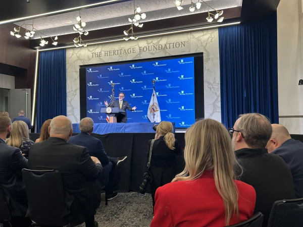 Author Rod Dreher speaks at the Heritage Foundation on April 1, 2025, in Washington, D.C. Credit: Zelda Caldwell/National Catholic Register