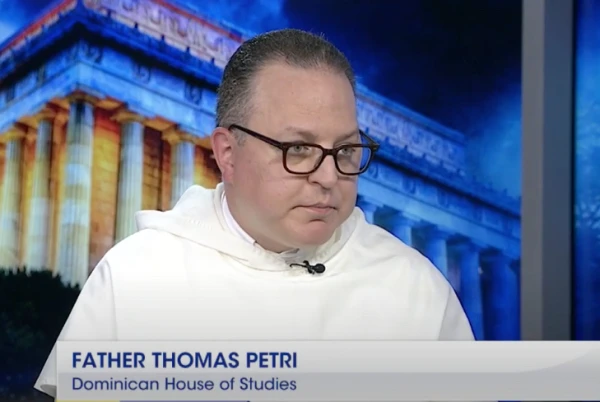 Father Thomas Petri, OP, is president of the Pontifical Faculty of the Immaculate Conception at the Dominican House of Studies in Washington, D.C. Credit: "EWTN News Nightly"/EWTN News Screenshot