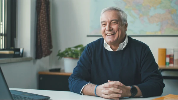 Fabrizio Zaggia, Carlo Acutis' high school religion teacher, appears in the new documentary "The Boy From Milan." Credit: The Augustine Institute