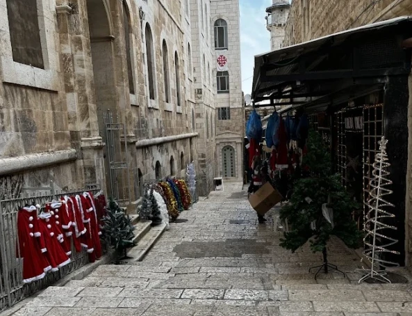 In recent years, the Old City of Jerusalem has experienced a severe dearth of Christian pilgrims. Credit: Adi Marer/Rossing Center