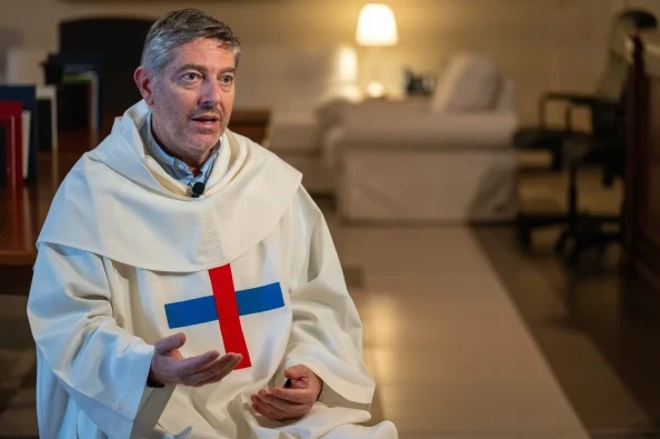 The Christian message "terrifies dictatorships," says Trinitarian Father Anthony Aurelio, vicar general of the Trinitarian order. Credit: Daniel Ibáñez/EWTN News