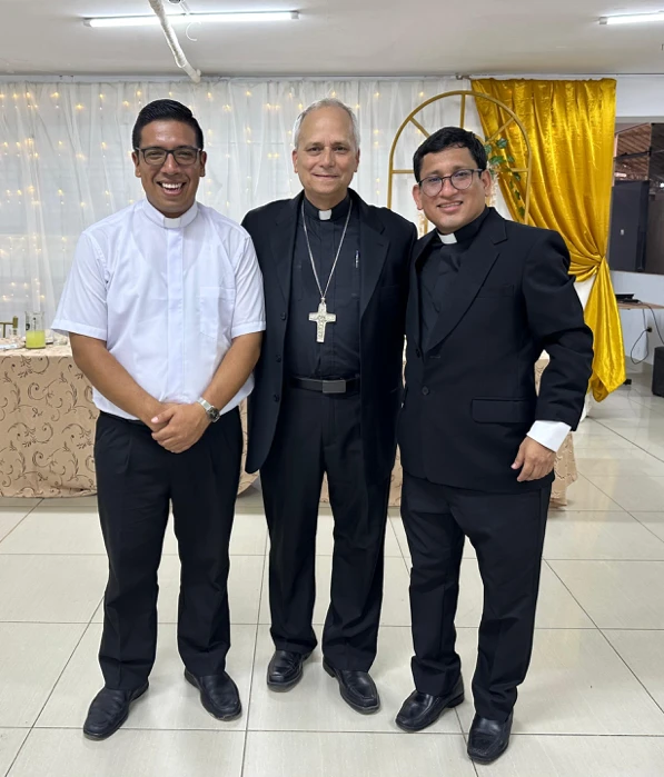 According to Father Hugo Sánchez (right), Pope Leo XIV's profound spirituality and extensive formation, with degrees in mathematics, philosophy, and canon law, doesn't prevent “his daily dealings from being simple and open.” Credit: Courtesy of Father Hugo Gabriel Sánchez