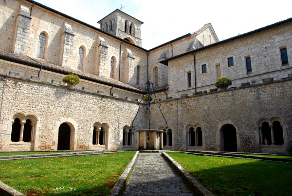 The entrance to Casamari Abbey in Italy. Credit: D. Ermacora