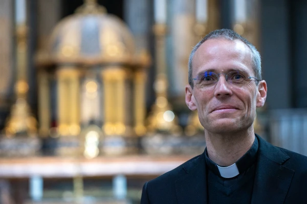 Many graces and miracles associated with the Marian image of Mater Admirabilis have been reported over the years, according to Father Fabrice du Hays, rector of Trinità dei Monti. Credit: Daniel Ibanez/CNA