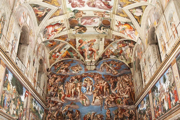 A view of the Vatican's Sistine Chapel on Oct. 29, 2014. Credit: Bohumil Petrik/CNA