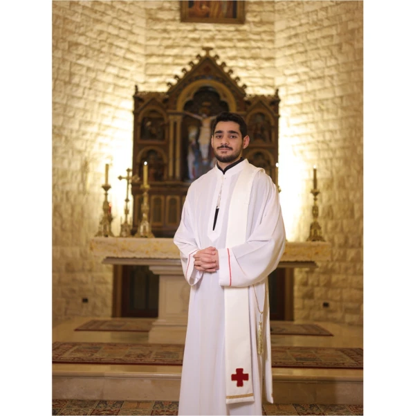 Jason El Akoury, a young seminarian in his fifth year at the Maronite Patriarchal Seminary in Ghazir, Lebanon. Credit: Photo courtesy of Jason El Akoury