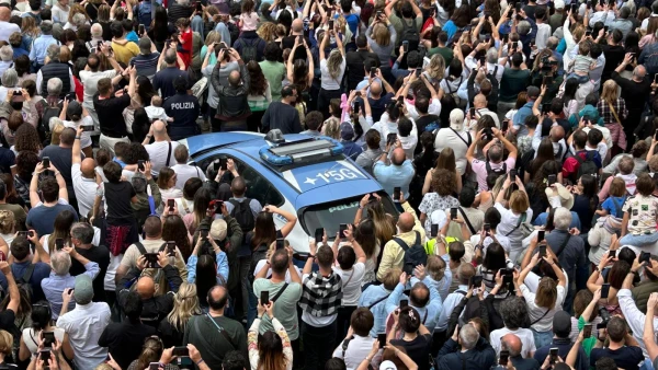 An estimated 100,000 people gathered to hear Pope Leo XIV's first Sunday appearance at St. Peter's Square on May 11, 2025. Peter Gagnon / EWTN News