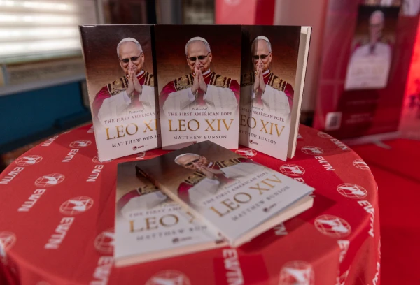 “Leo XIV: Portrait of the First American Pope,” written by Matthew Bunson, vice president and editorial director at EWTN News. Credit: Daniel Ibáñez/CNA