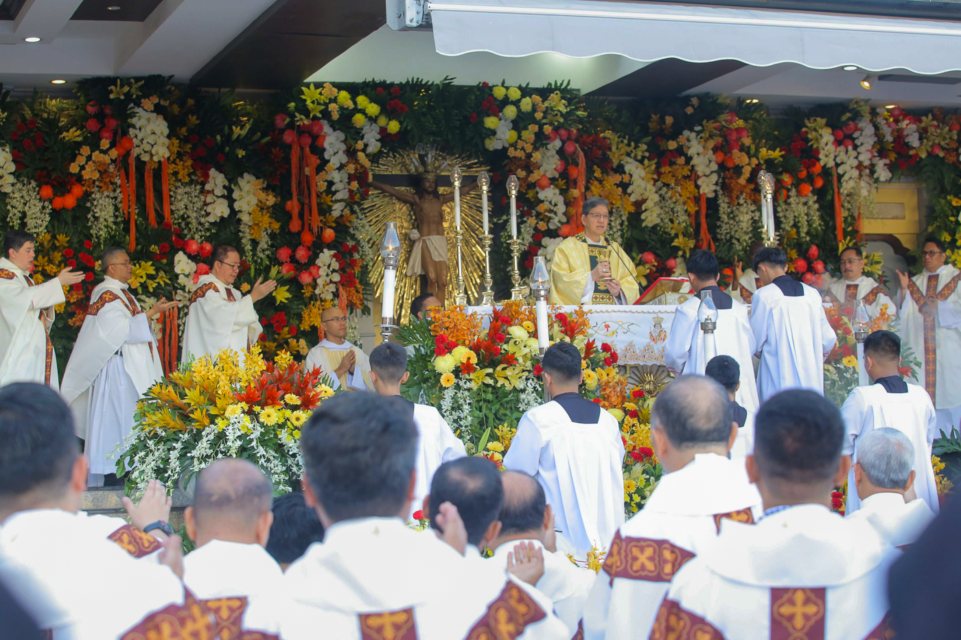 Archbishop Alberto S. Uy of Cebu presides over the 461st feast of Santo Niño in Cebu, central Philippines, on Jan. 18, 2026. | Credit: Archdiocese of Cebu