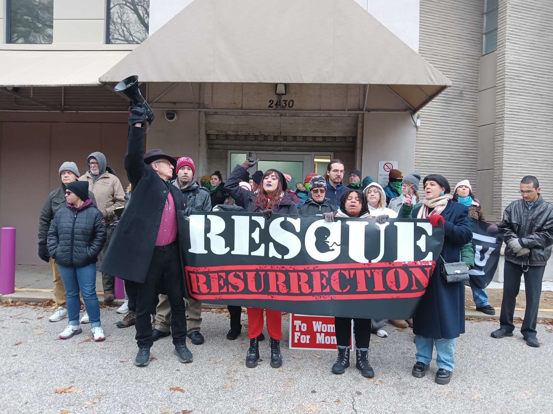 The Rescue Resurrection group of activists was arrested after blocking access to a Planned Parenthood in Memphis, Tennessee. | Credit: Photo courtesy of Monica Migliorino Miller