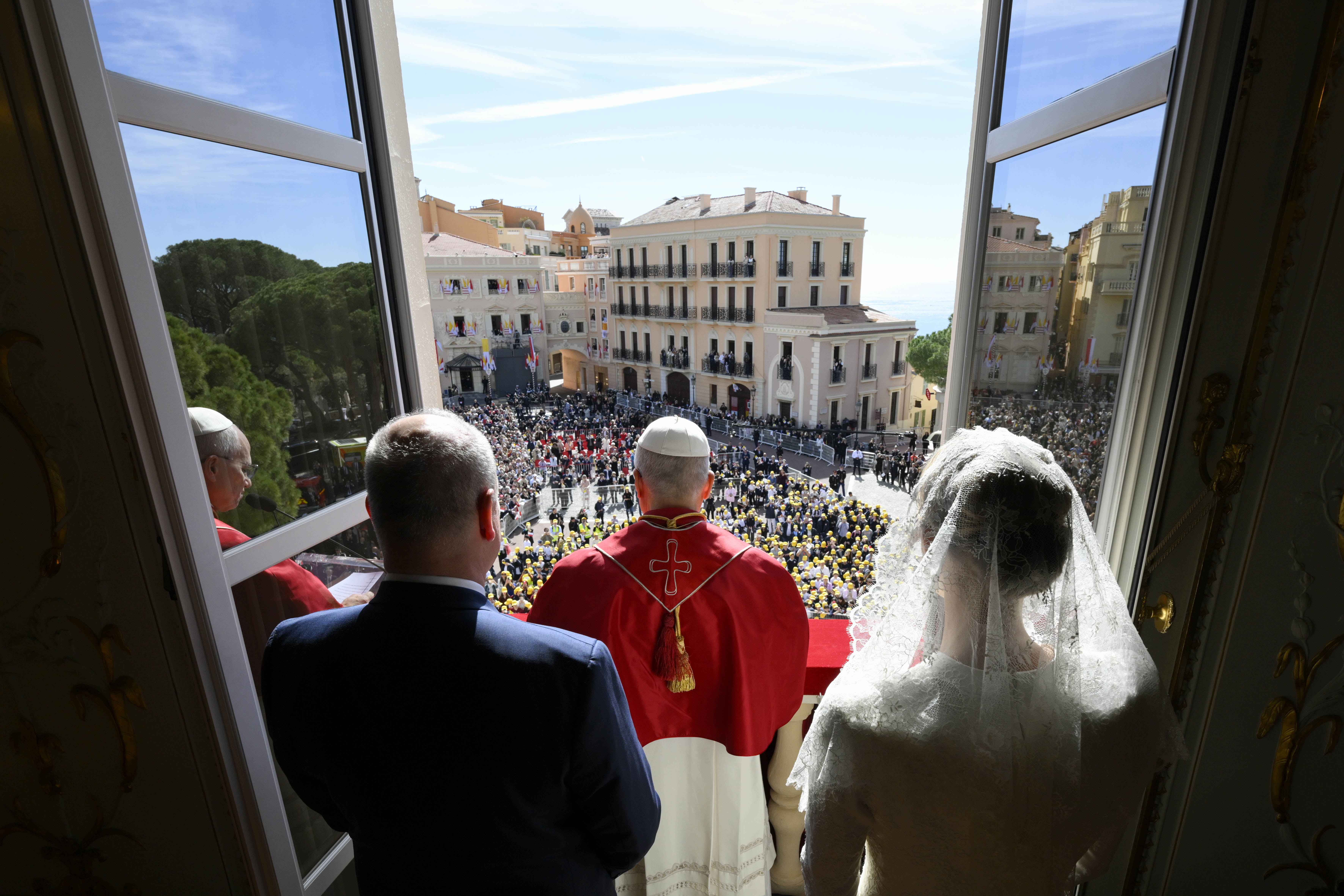 Pope Leo XIV greets crowds in Monte Carlo in Monaco, Saturday, March 28, 2026 | Credit: Vatican Media