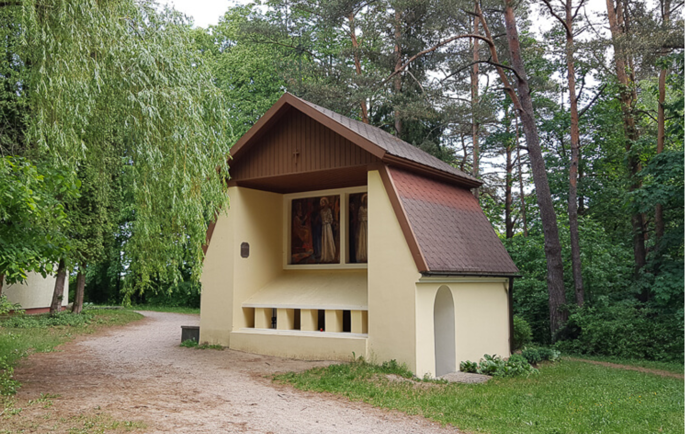 Christʼs first visit to Caiaphas, the ninth station of the Vilnius Calvary Way of the Cross in Vilnius, Lithuania. | Credit: Vilnius Calvary Parish