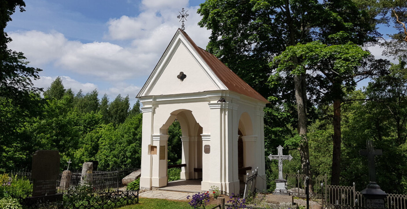 The discovery of the holy cross, the 35th and final station of the Vilnius Calvary Way of the Cross in Vilnius, Lithuania. | Credit: Vilnius Calvary Parish