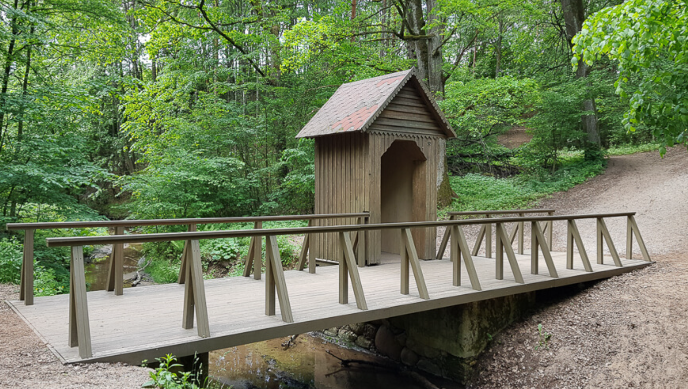 Christ by the Brook Kidron, the fifth station of the Vilnius Calvary Way of the Cross in Vilnius, Lithuania. | Credit: Vilnius Calvary Parish