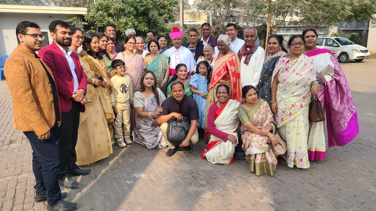 Monsignor Gabriel Corraya (center) poses with relatives after his elevation to the rank of monsignor at St. Mary’s Cathedral in Ramna, Dhaka, Bangladesh, on Jan. 24, 2026. | Credit: Photo courtesy of Monsignor Gabriel Corraya