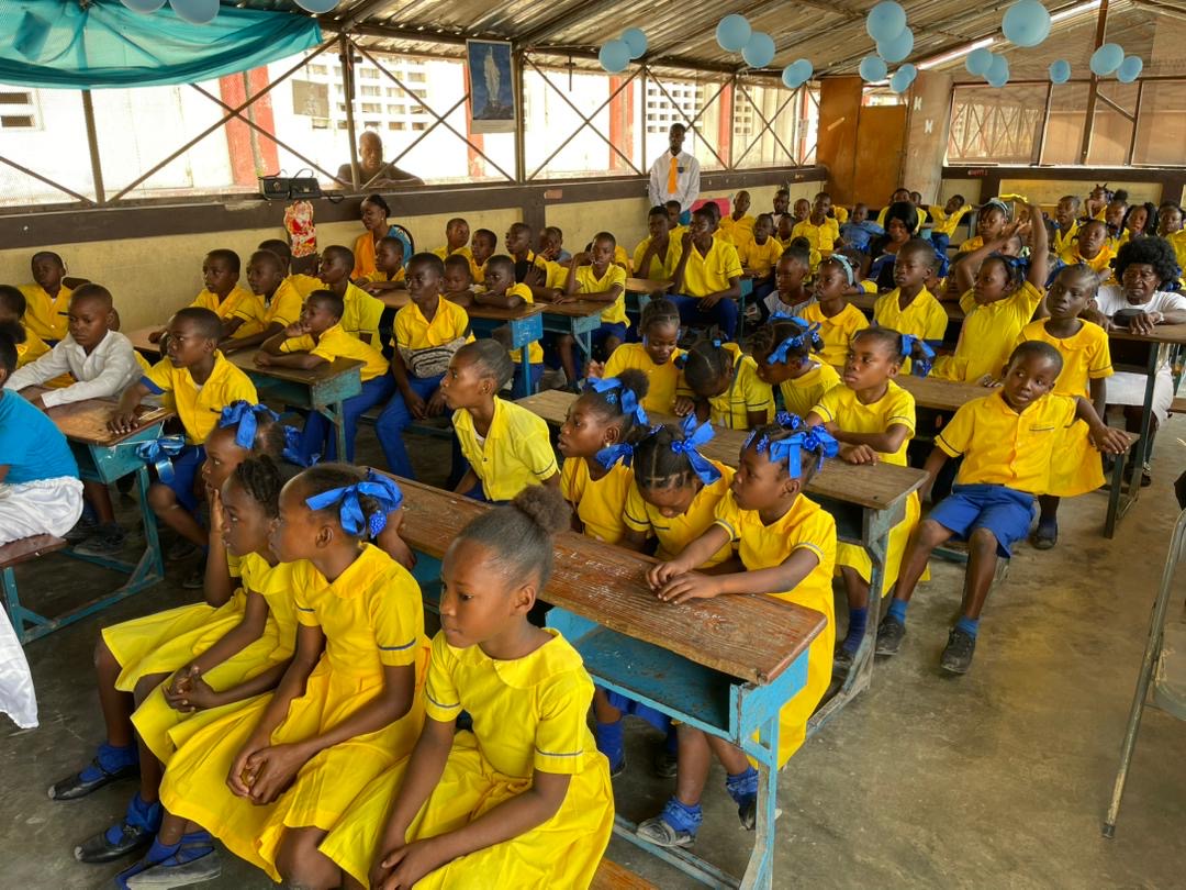 The Kizito Family schoolchildren attend class. | Credit: Photo courtesy of Sister Paesie