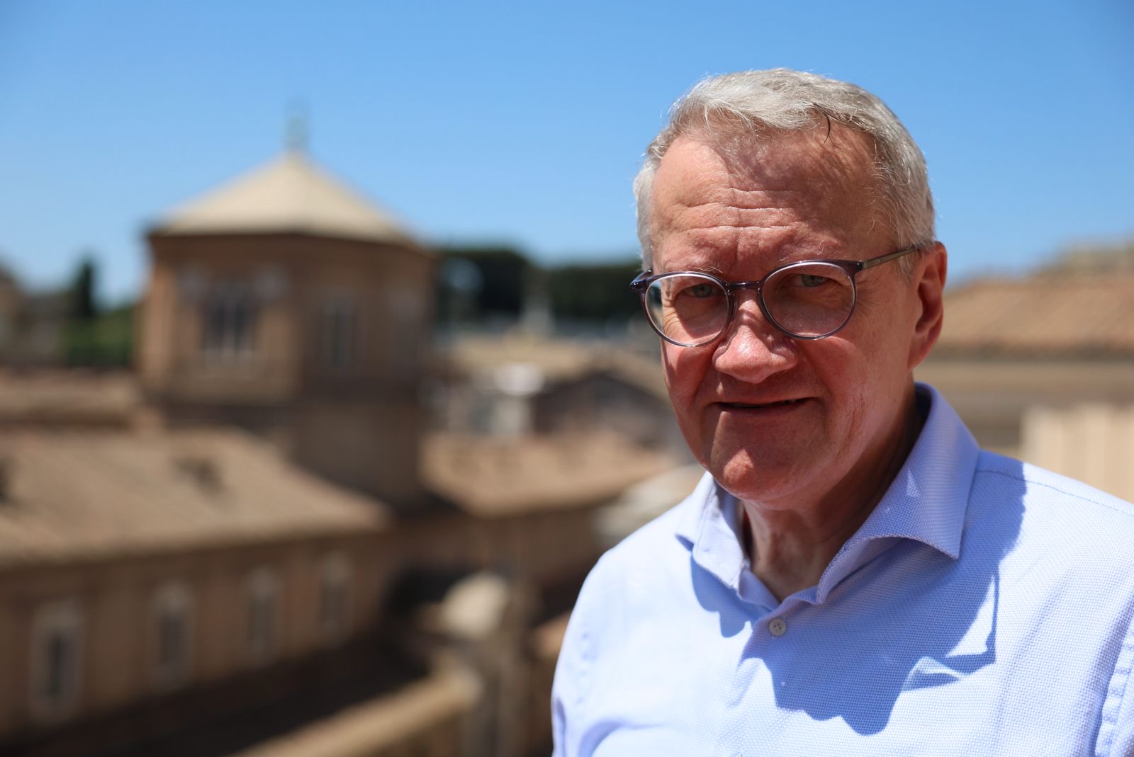 Matthias Katsch, member of the board of directors of Ending Clergy Abuse, speaks to EWTN News in Rome on June 18, 2026. | Crédito: Daniel Ibáñez/EWTN News