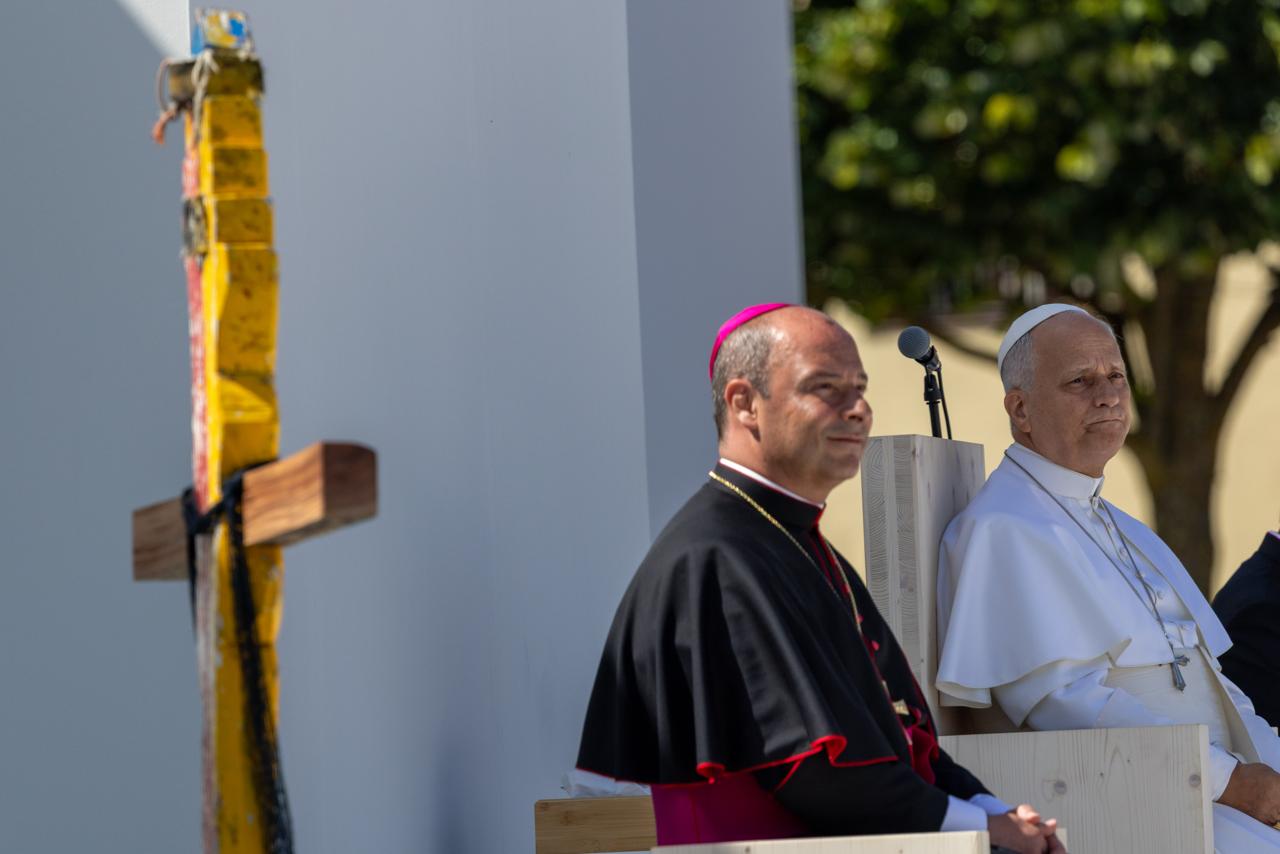 Pope Leo XIV listens during a meeting with organizations working for the integration of migrants in Tenerife, Canary Islands, on June 12, 2026. | Credit: Daniel Ibáñez/EWTN News