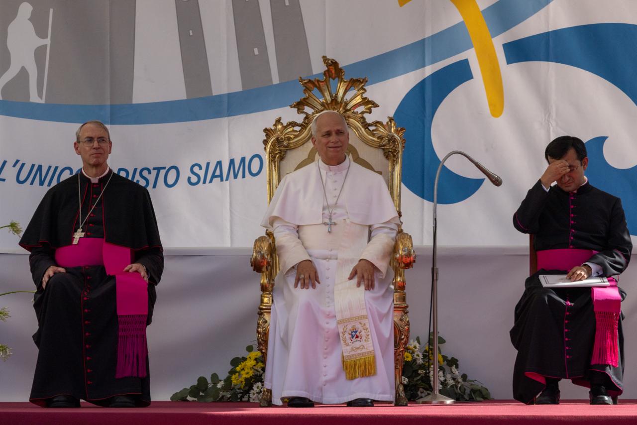 Pope Leo XIV in Pavia, Italy, on June 20, 2026. | Credit: Daniel Ibáñez/EWTN News