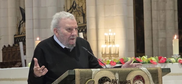 Kiko Argüello at the Mass celebrated on May 30, 2026, at Almudena Cathedral in Madrid. | Credit: Photo courtesy of the Neocatechumenal Way
