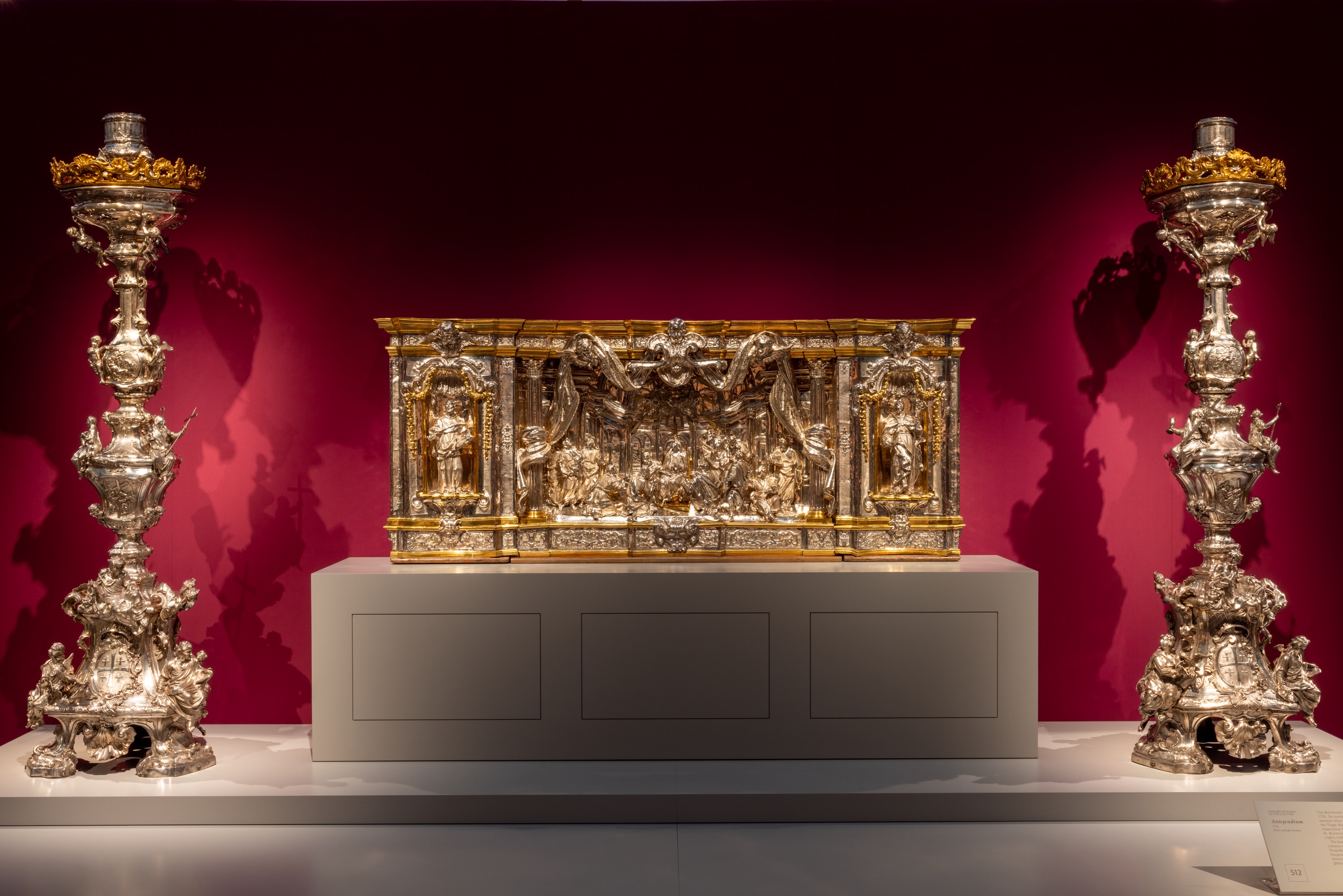 An altar cast in silver with gilded details by Gennaro DeBlasio, Naples 1724–1740, is on exhibit at the Kimbell Art Museum in Fort Worth, Texas. | Credit: Robert LaPrelle, Kimbell Art Museum