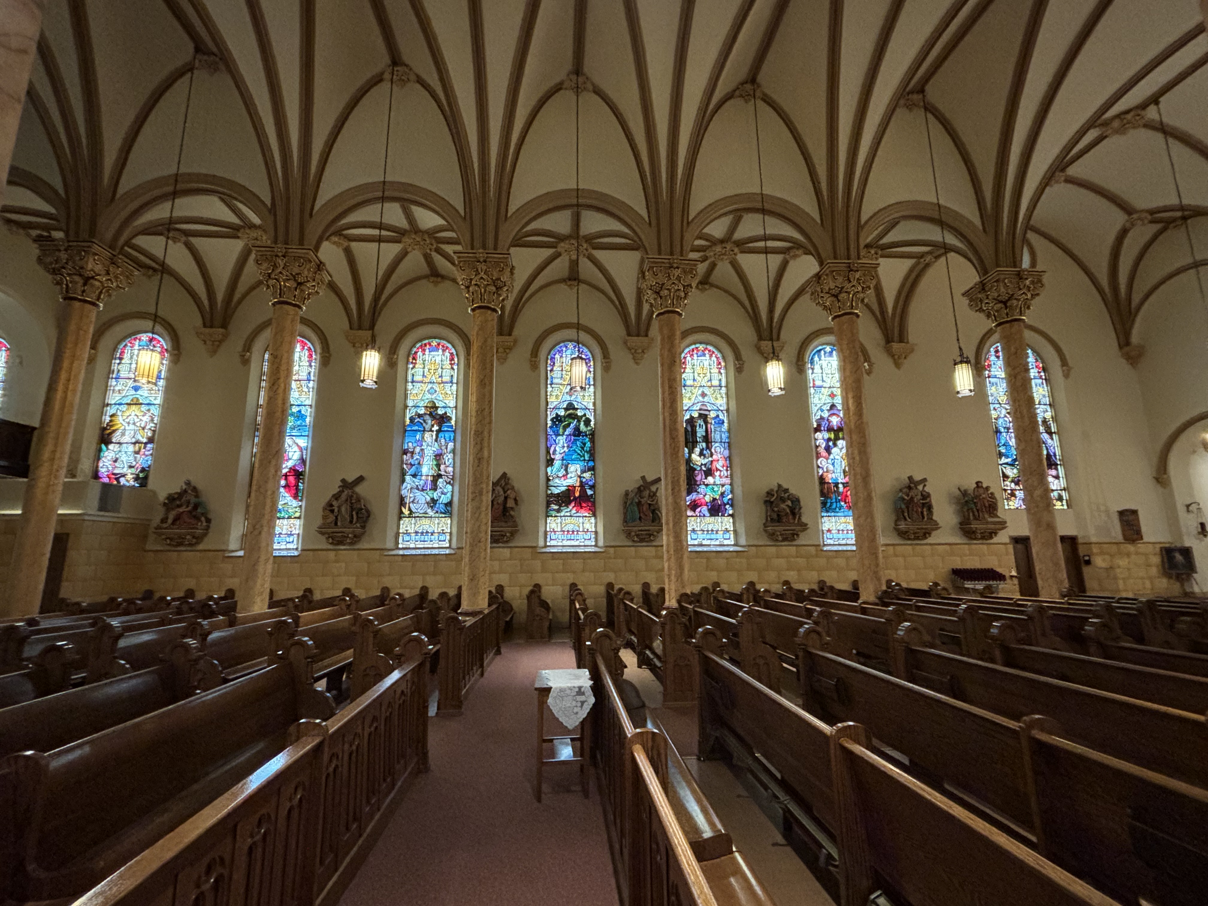 Interior details of Holy Family Catholic Church in Auburn, New York. | Credit: Photo courtesy of H.O.P.E.