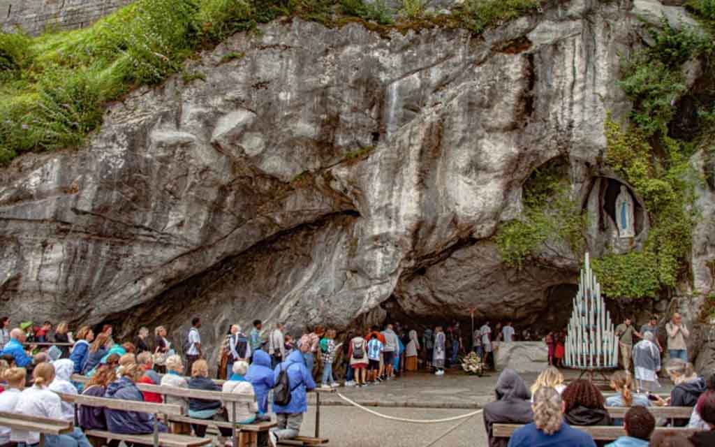 The Massabielle Grotto in Lourdes, France. | Credit: Christian Pablo Inglize/Shutterstock