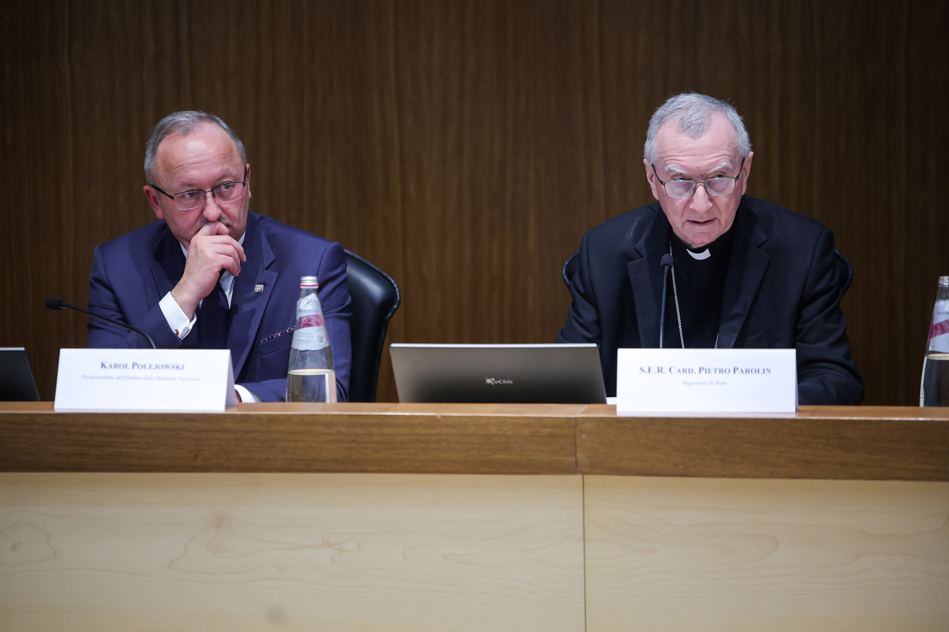 Vatican Secretary of State Cardinal Pietro Parolin speaks at the conference “The Holy See in the Face of Totalitarian Systems in the 20th Century: New Perspectives and Research Directions,” at the Pontifical Gregorian University in Rome on Oct. 28, 2026. | Credit: Dariusz Skrzyniarz/Instytut Pamięci Narodowej