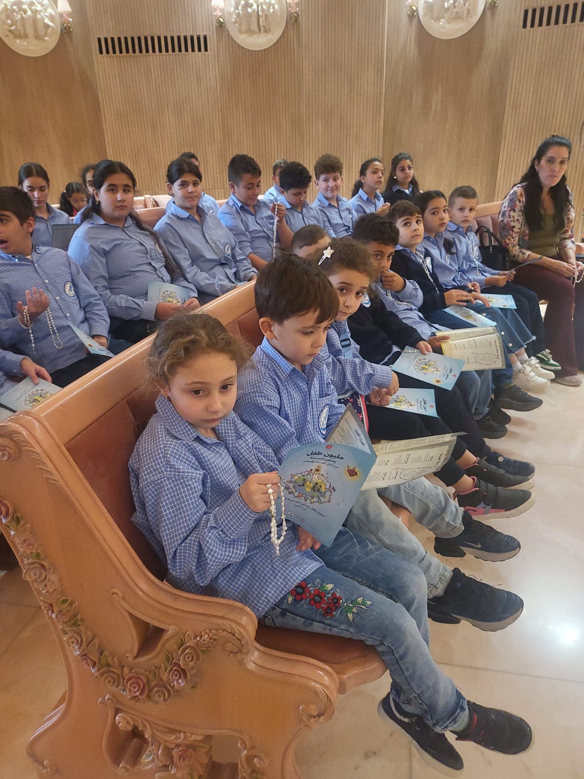 Children in Lebanon pray the rosary for peace. | Credit: Suzie El Hage